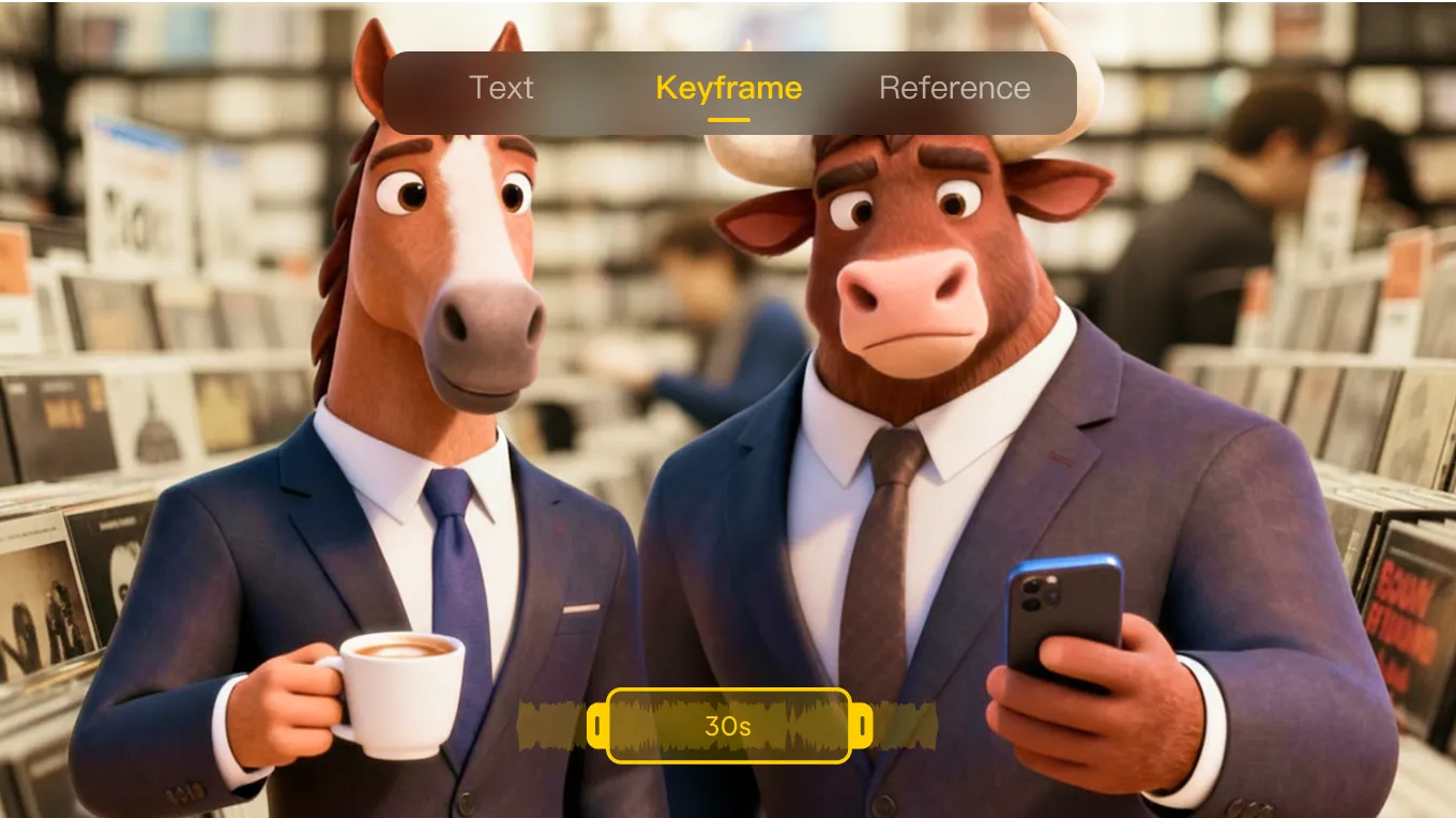 Create videos in multiple ways with access to top AI models