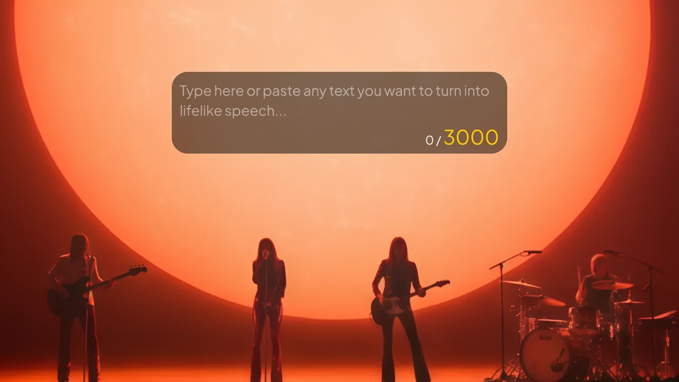 Convert scripts up to 3,000 words to speech